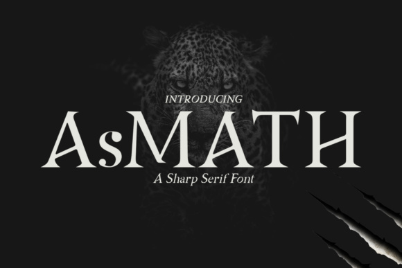 Asmath Typeface: A Sharp Serif for Modern Branding