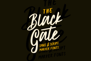 Black Gate Font: Vintage Script for Web Design