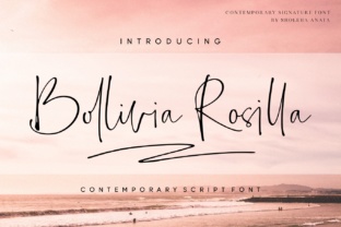 Bollivia Rosilla: An Elegant Script Font for Modern Branding