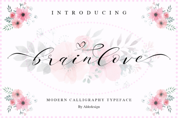 Brainlove Script: A Stylish Calligraphy Font for Makers