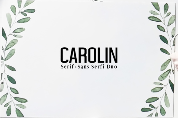 Carolin Duo: The Serif Font That Elevates Small Business Branding
