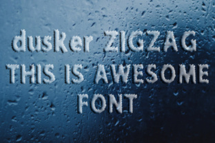 Dusker ZigZag: A Chalk Effect Font for Bold Branding