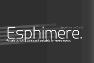 Esphimere: A Futuristic Sans Serif Typeface for Modern Brands
