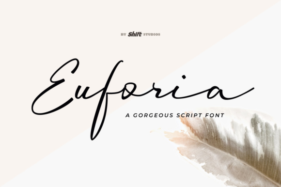 Euforia: A Bouncy Script Font for Elegant Web Headers