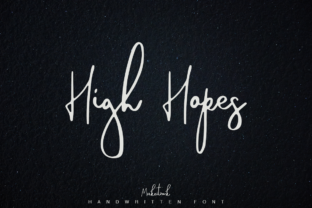 High Hopes: An Elegant Script Handwritten Font for Editorial Design