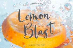 Lemon Blast: A Fresh Handmade Script Font for Makers