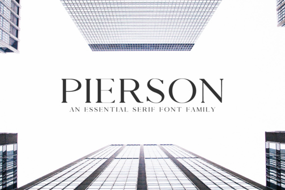 Pierson an Essensial Family for Elegant Editorial Design