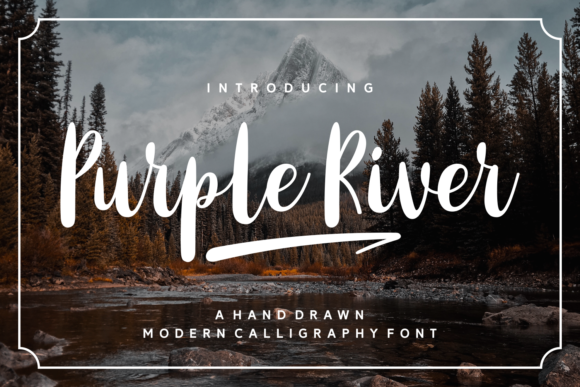 Purple River Font for Modern Web Design