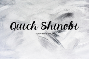 Quick Shinobi: A Modern Script Font for Editorial Design