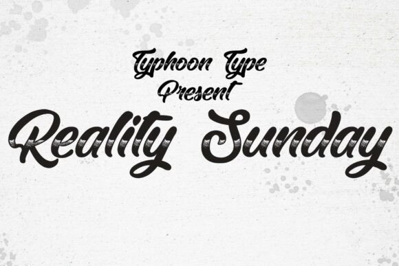 Reality Sunday: A Retro Chrome Typeface for Bold Branding