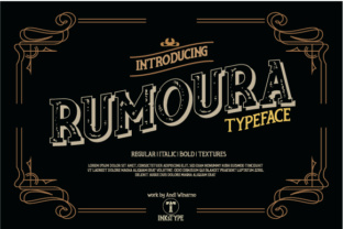Rumoura Typeface: Creating Bold Vintage Brand Identities