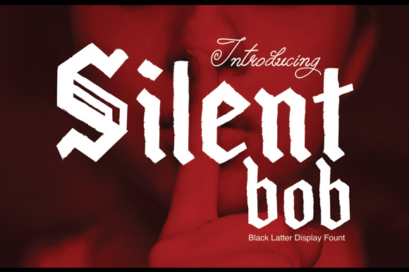 SilentBob: A Modern Blackletter Font for Editorial Design