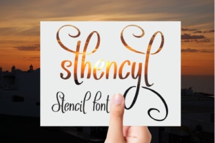 Sthencyl Font: Unique Script for Web Headers