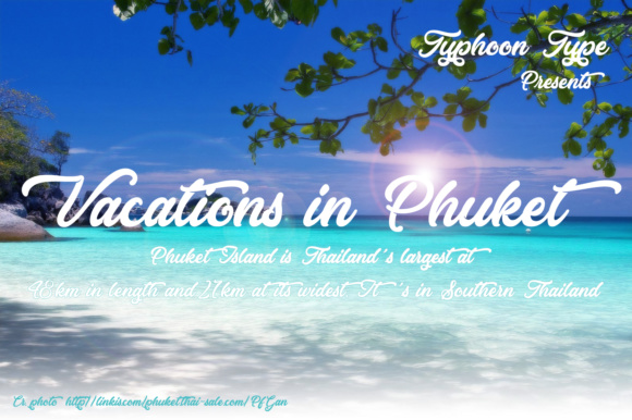 Vacations in Phuket: A Bold Script Font for Makers