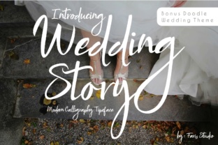 Wedding Story: A Handwritten Font for Editorial Design